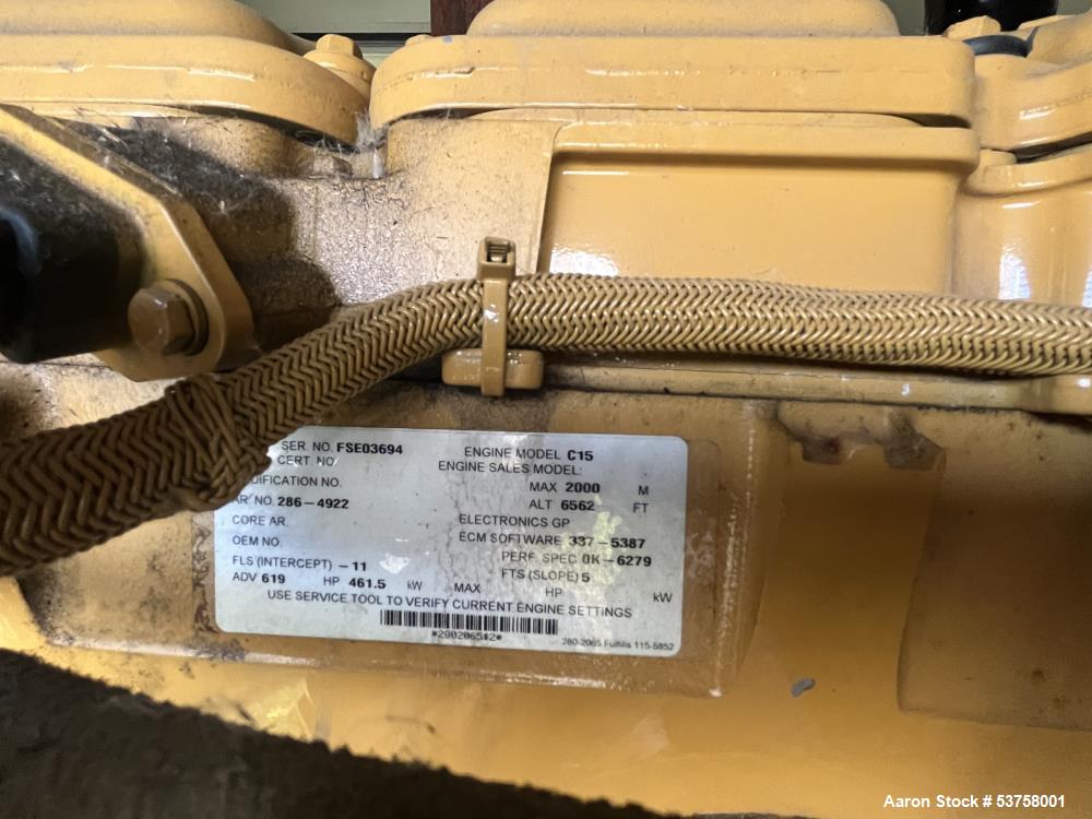 Used CAT Model C15 Engine 400kW Diesel Generator | Ready To Ship