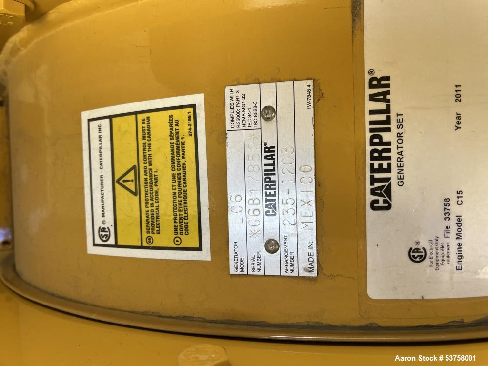 Used CAT Model C15 Engine 400kW Diesel Generator | Ready To Ship
