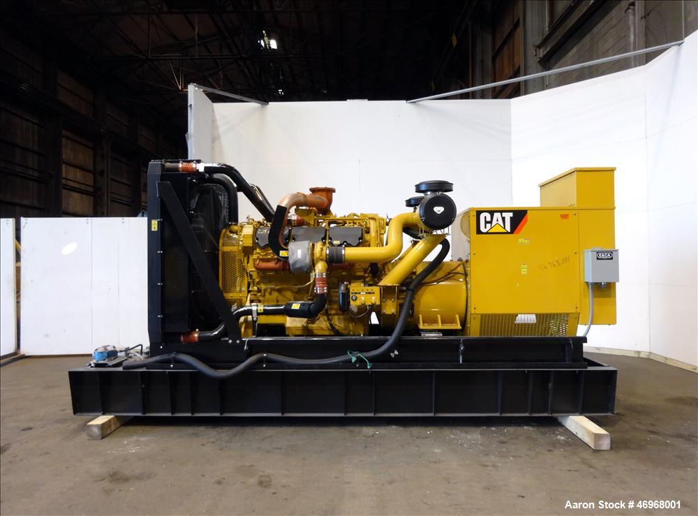 Unused Caterpillar 800 kW diesel generator set, CAT C27 engine EPA Tier 2 certif
