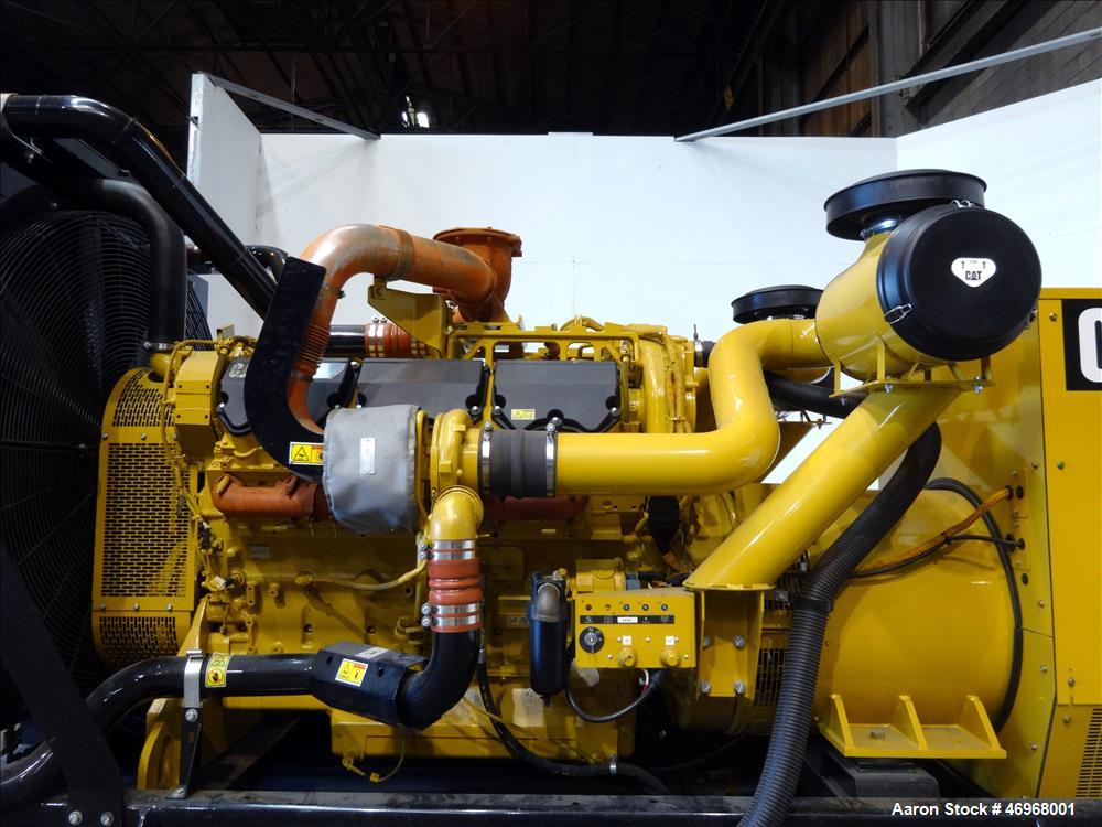 Unused Caterpillar 800 kW diesel generator set, CAT C27 engine EPA Tier 2 certif