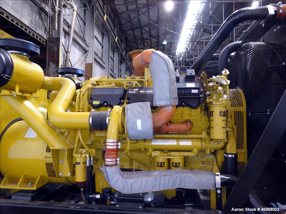 Unused Caterpillar 800 kW diesel generator set, CAT C27 engine EPA Tier 2 certif
