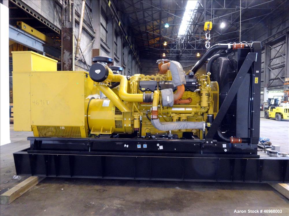 Unused Caterpillar 800 kW diesel generator set, CAT C27 engine EPA Tier 2 certif