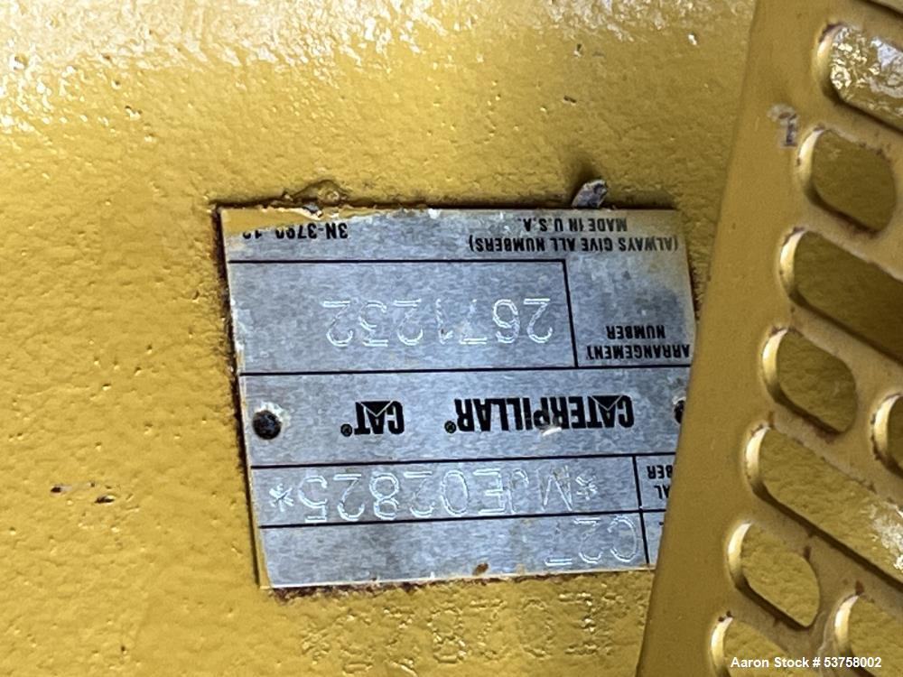 Used Caterpillar 750 kW standby (680 kW prime) diesel generator set, SN-DWB02826. CAT C27 engine rated 1068 HP at 1800 RPM, SN-MJE02825, EPA Tier 2 emissions. 3/60/277/480V, 12 lead reconnectable to ...