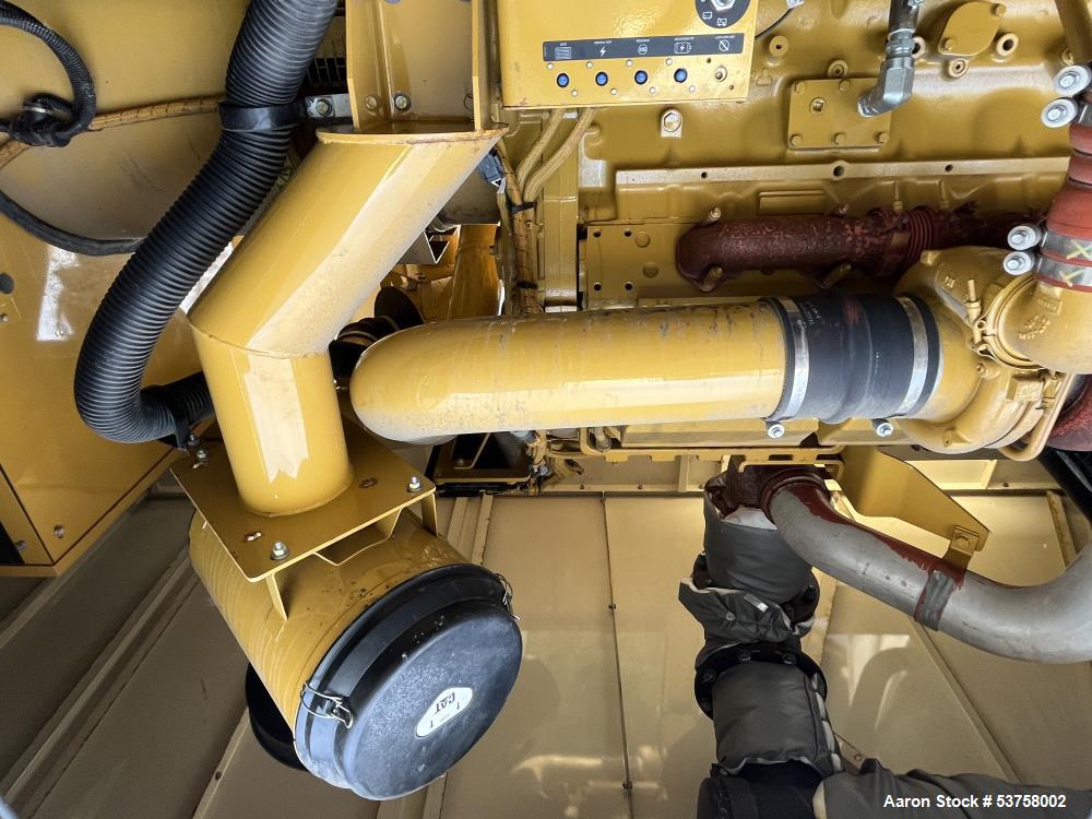 Used Caterpillar 750 kW standby (680 kW prime) diesel generator set, SN-DWB02826. CAT C27 engine rated 1068 HP at 1800 RPM, SN-MJE02825, EPA Tier 2 emissions. 3/60/277/480V, 12 lead reconnectable to ...