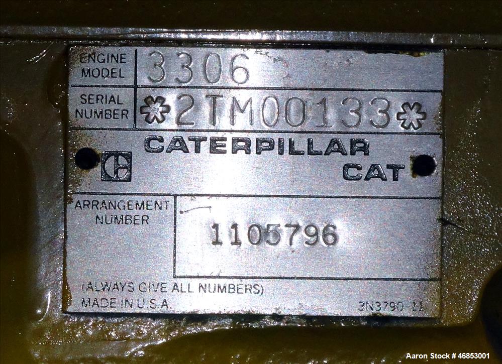 Used Caterpillar 250 kW diesel generator.
CAT 3306 engine.