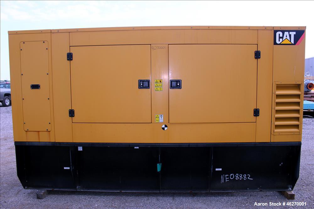 Used Caterpillar 150 kW standby (135 kW prime) diesel generator set, model D-150-8, CAT00C66JN6D00269. CAT C6.6 engine rated 230 HP at 1800 RPM, SN-E6M00879, EPA tier 3 certified. 3/60/277/480V. 250 ...