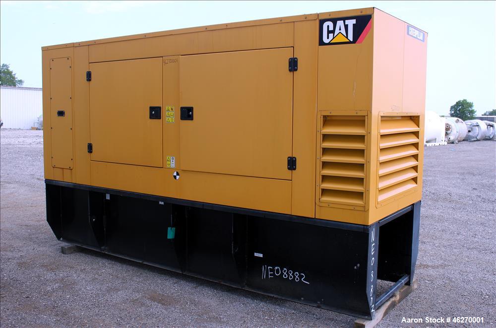 Used Caterpillar 150 kW standby (135 kW prime) diesel generator set, model D-150-8, CAT00C66JN6D00269. CAT C6.6 engine rated 230 HP at 1800 RPM, SN-E6M00879, EPA tier 3 certified. 3/60/277/480V. 250 ...