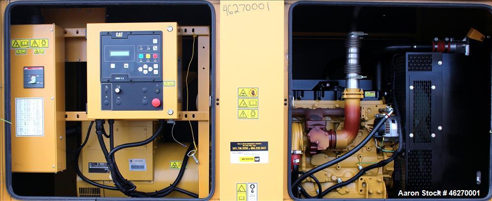 Used Caterpillar 150 kW standby (135 kW prime) diesel generator set, model D-150-8, CAT00C66JN6D00269. CAT C6.6 engine rated 230 HP at 1800 RPM, SN-E6M00879, EPA tier 3 certified. 3/60/277/480V. 250 ...