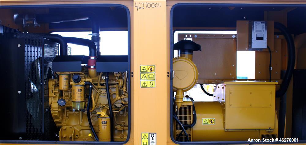 Used Caterpillar 150 kW standby (135 kW prime) diesel generator set, model D-150-8, CAT00C66JN6D00269. CAT C6.6 engine rated 230 HP at 1800 RPM, SN-E6M00879, EPA tier 3 certified. 3/60/277/480V. 250 ...
