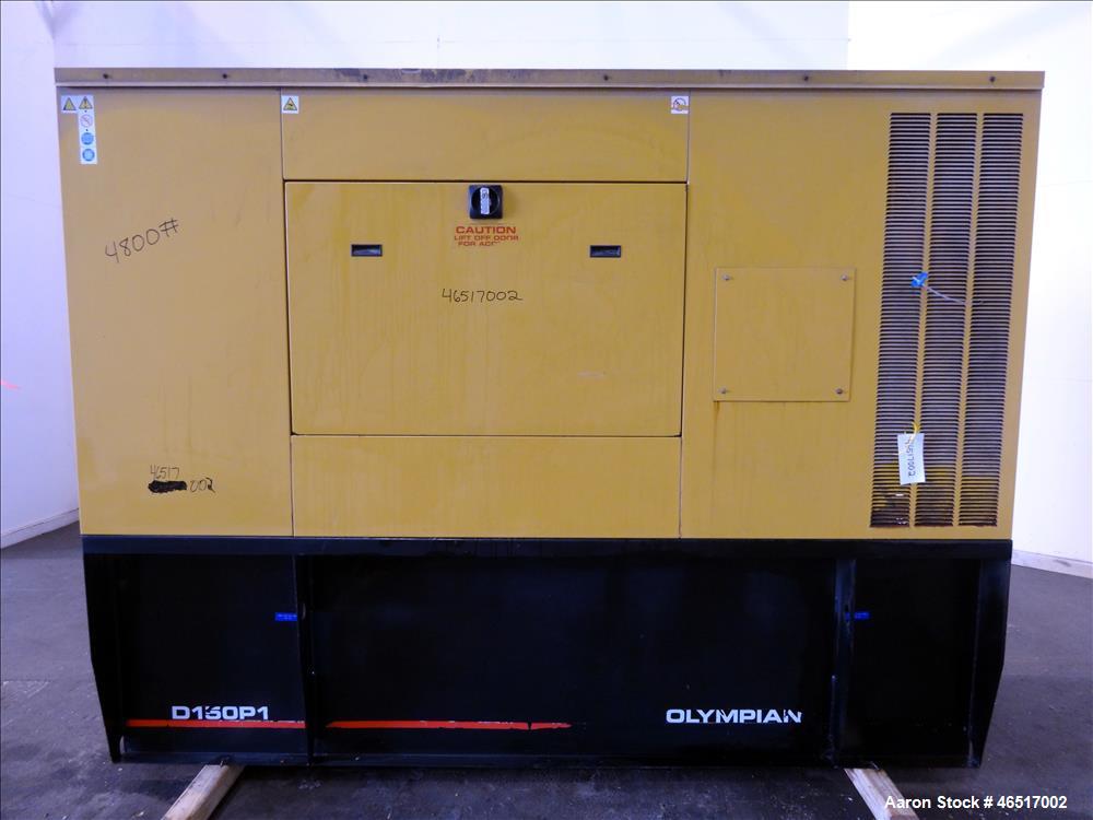 Used Caterpillar / Olympian 150 kW  diesel generator , model D150P1. Perkins eng