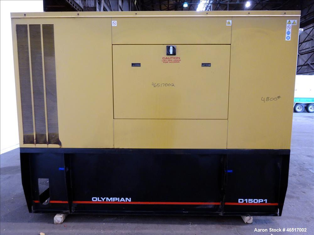 Used Caterpillar / Olympian 150 kW  diesel generator , model D150P1. Perkins eng