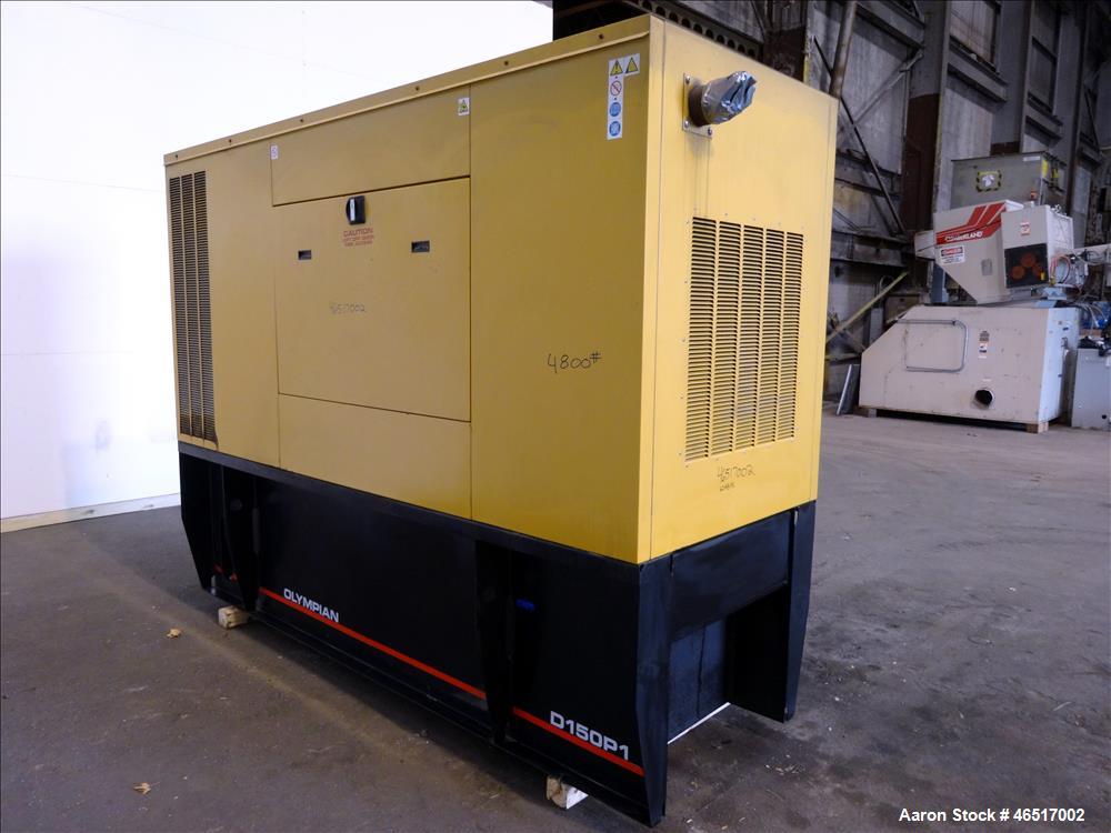 Used Caterpillar / Olympian 150 kW  diesel generator , model D150P1. Perkins eng