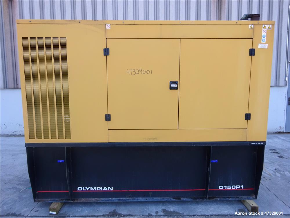 Used- Caterpillar / Olympian 150 kW standby diesel generator set, model D150P1,