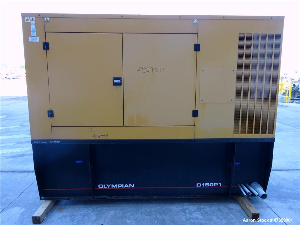 Used- Caterpillar / Olympian 150 kW standby diesel generator set, model D150P1,