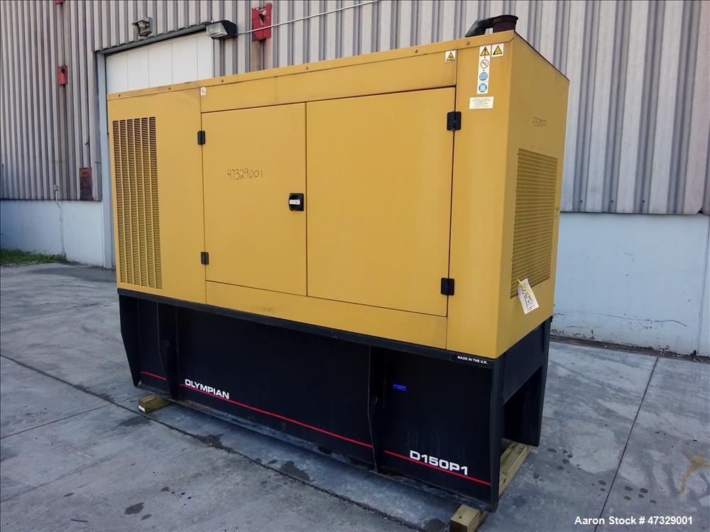 Used- Caterpillar / Olympian 150 kW standby diesel generator set, model D150P1,