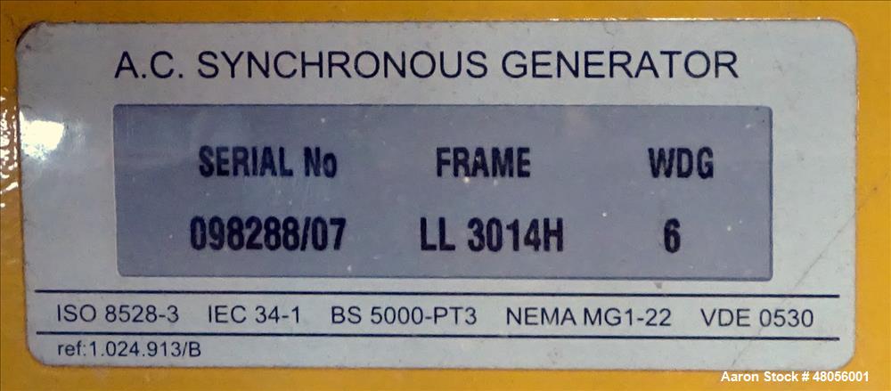 Used Caterpillar / Olympian 150 kW diesel generator model D150P1. Perkins engin