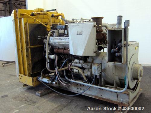 Caterpillar 300 kW diesel generator set, CAT D346 engine rated 550 HP @ 1800 RPM SN-39J771. 3/60/277/480V. Lima Alternator SN- A23858RH. Muffler ships loose. 770 hrs
