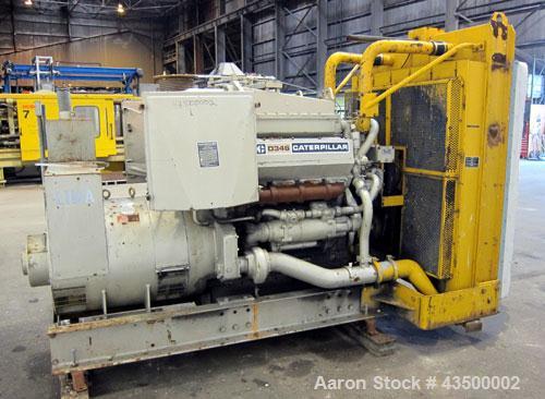 Caterpillar 300 kW diesel generator set, CAT D346 engine rated 550 HP @ 1800 RPM SN-39J771. 3/60/277/480V. Lima Alternator SN- A23858RH. Muffler ships loose. 770 hrs