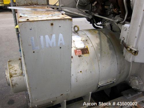 Caterpillar 300 kW diesel generator set, CAT D346 engine rated 550 HP @ 1800 RPM SN-39J771. 3/60/277/480V. Lima Alternator SN- A23858RH. Muffler ships loose. 770 hrs