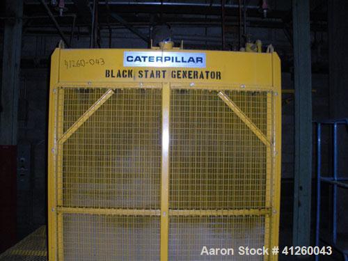 Used Caterpillar 560 kW Diesel Generator Set. Cat D348 engine rated 755 hp. Brown Boveri generator end 3/60/277/480V. (Note: gen end is 800 kW oversized for starting large motors.) Bennett & Emmott c...