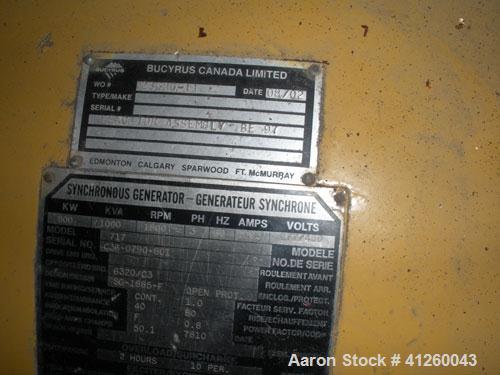Used Caterpillar 560 kW Diesel Generator Set. Cat D348 engine rated 755 hp. Brown Boveri generator end 3/60/277/480V. (Note: gen end is 800 kW oversized for starting large motors.) Bennett & Emmott c...