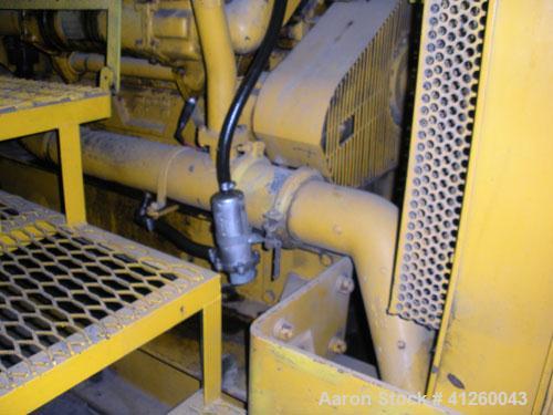 Used Caterpillar 560 kW Diesel Generator Set. Cat D348 engine rated 755 hp. Brown Boveri generator end 3/60/277/480V. (Note: gen end is 800 kW oversized for starting large motors.) Bennett & Emmott c...