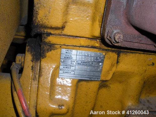 Used Caterpillar 560 kW Diesel Generator Set. Cat D348 engine rated 755 hp. Brown Boveri generator end 3/60/277/480V. (Note: gen end is 800 kW oversized for starting large motors.) Bennett & Emmott c...