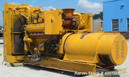 Used CAT 500 kW Diesel Generator Set. Caterpillar model D348 engine, serial #36J2433, rated 805 hp @ 1800 rpm. Generator End: Kato model 500-45336111, serial #75881, 3/60/277/480 volt. 630 hours.