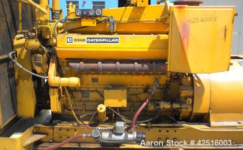 Used CAT 500 kW Diesel Generator Set. Caterpillar model D348 engine, serial #36J1341, rated 805 hp @ 1800 rpm. Generator End: Kato model 500SR9E, serial #71855-2, 3/60/277/480 volt. 791 hours.