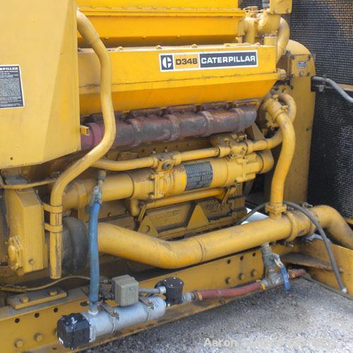 Used CAT 500 kW Diesel Generator Set. Caterpillar model D348 engine, serial #36J1341, rated 805 hp @ 1800 rpm. Generator End: Kato model 500SR9E, serial #71855-2, 3/60/277/480 volt. 791 hours.
