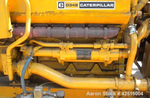 Used CAT 500 kW Diesel Generator Set. Caterpillar model D348 engine, serial #36J1381, rated 805 hp @ 1800 rpm. Generator End: Kato model 500SR9E, serial #71855-1, 3/60/277/480V. 839 hours. Year 1975.