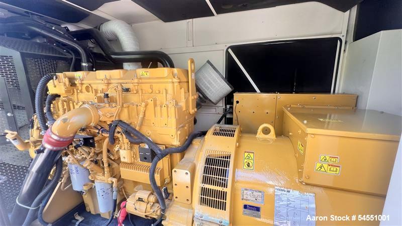 Used Caterpillar Diesel Generator Set, Model D3506C. Rated 350 kW. With enclosure and fuel tank. 1800 RPM. 3/60/480V. Built 2020. 779 hours.