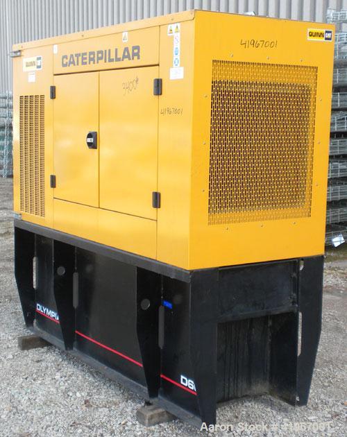 Used Cat/Olympian 60kW Standby Diesel Generator Set. Model D60P3_1, Serial# -OLY00000-VNPF02689. Perkins 4 cylinder diesel engine turbocharged aftercooled rated 122HP @ 1800RPM, type 2326/1500 Serial...