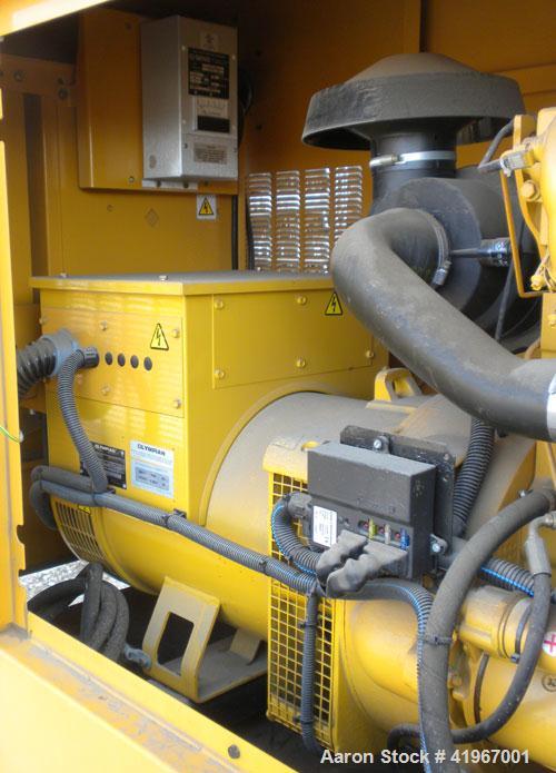 Used Cat/Olympian 60kW Standby Diesel Generator Set. Model D60P3_1, Serial# -OLY00000-VNPF02689. Perkins 4 cylinder diesel engine turbocharged aftercooled rated 122HP @ 1800RPM, type 2326/1500 Serial...