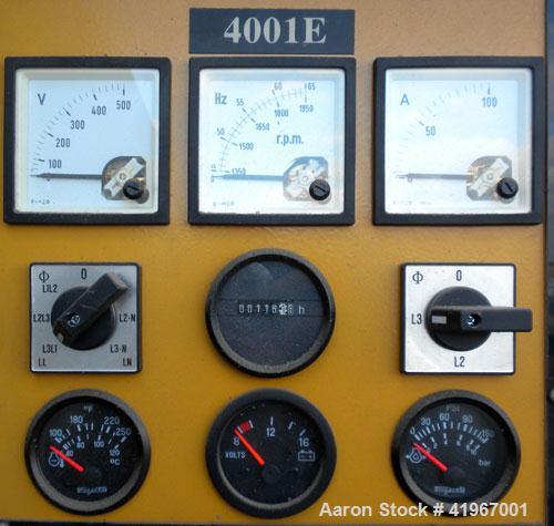 Used Cat/Olympian 60kW Standby Diesel Generator Set. Model D60P3_1, Serial# -OLY00000-VNPF02689. Perkins 4 cylinder diesel engine turbocharged aftercooled rated 122HP @ 1800RPM, type 2326/1500 Serial...
