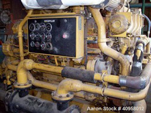 Used Caterpillar G3512NA Natural Gas Generator Set. Includes air cleaner assemblies and elements, install 800 amp circuit breaker with enclosure, install Murphy engine controls, instrument panel. 3/6...