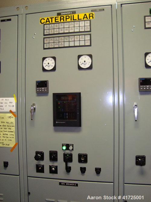 Used CAT 1300 kW cont rated natural gas generator set. CAT G3516B natural gas engine.
CAT generator end model SR4B 3/60/480V, 1800 rpm. 6027 hours. Built 1997.  Includes roof mounted muffler, existin...