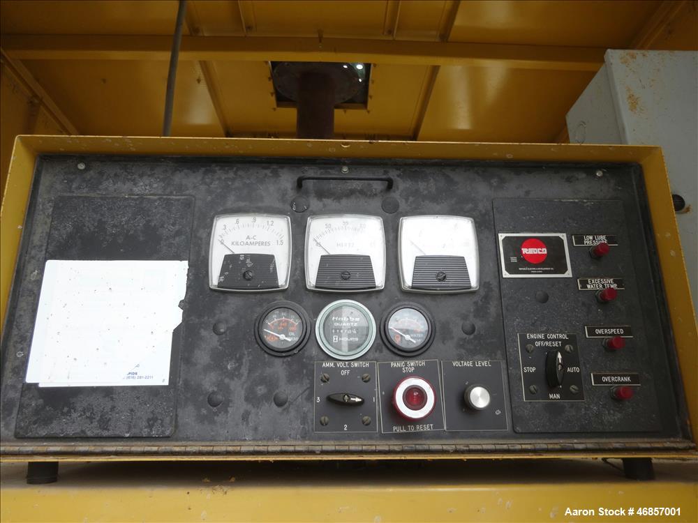 Used Caterpillar 800 kW natural gas generator. CAT G3516 engine
