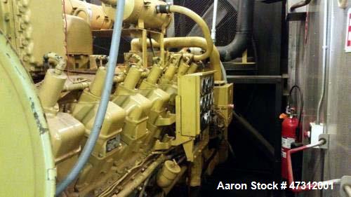 Used CAT 800 kW Natural Gas Generator Set. CAT G3516 engine