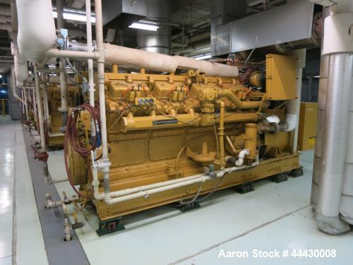 Used Caterpillar 650 kW  natural gas generator. CAT G399 engine