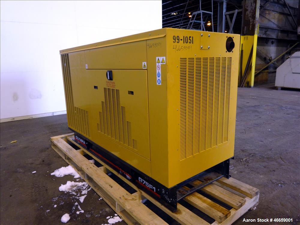 Used Caterpillar / Olympian 70 kW  natural gas generator, model G75F1