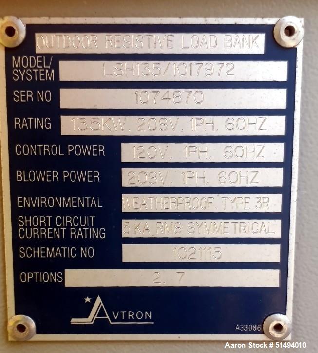 Used Caterpillar, Model: LC3014H, 150 KW/208v/520A/3PH, Synchronous Standby Dies