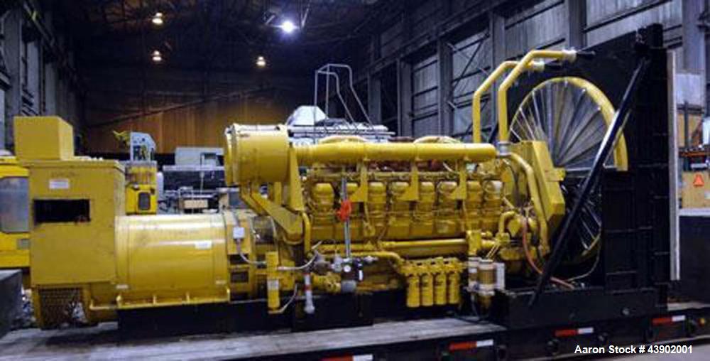 Used CAT 3516B engine. Caterpillar 2000 kW diesel generator.