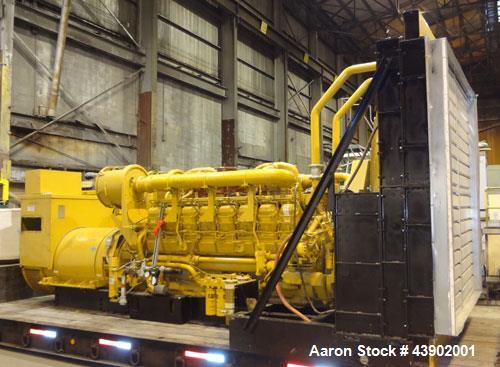 Used CAT 3516B engine. Caterpillar 2000 kW diesel generator.