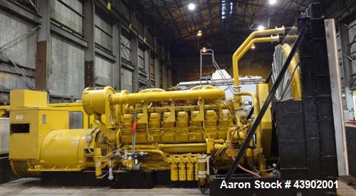 Used CAT 3516B engine. Caterpillar 2000 kW diesel generator.
