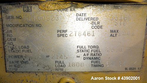 Used CAT 3516B engine. Caterpillar 2000 kW diesel generator.