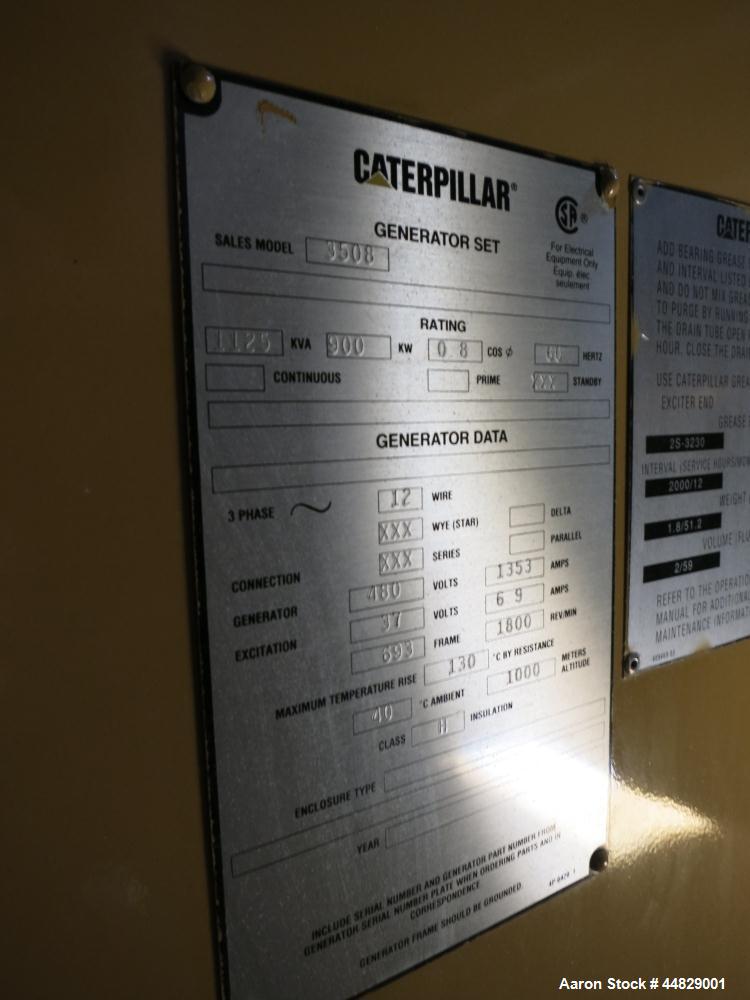 Used CAT 900 kW Standby Diesel Generator Set
