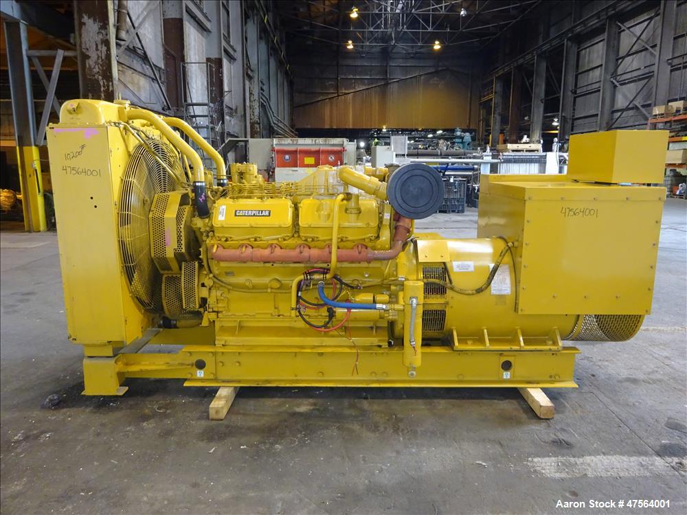 Used CAT 600 kW standby diesel generator set. Caterpillar 3412 engine