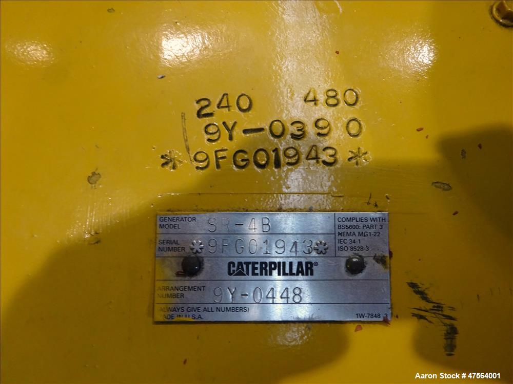 Used CAT 600 kW standby diesel generator set. Caterpillar 3412 engine