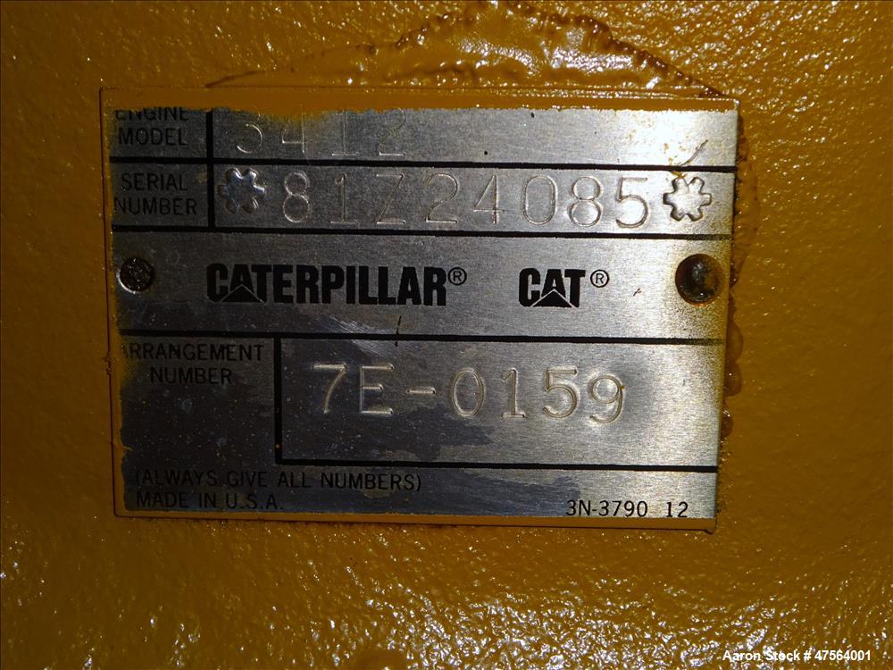 Used CAT 600 kW standby diesel generator set. Caterpillar 3412 engine